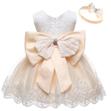 将图片加载到图库查看器,Luxury Modern Baby Girl Christmas Dress Newborn Baby Girls Bow Dresses For Baby 1st Year Birthday Party