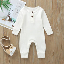 Load image into Gallery viewer, Infant Baby Boy And Girl clothes One-Piece Knitted Solid Long Sleeve Romper Jumpsuit In Classic Deisgn