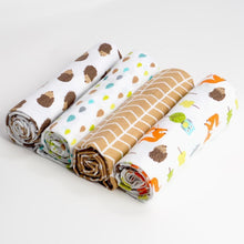 Load image into Gallery viewer, Baby Blanket Set 100% Cotton Flannel Baby Swaddles Soft Newborns Blankets Baby Blankets Baby Swaddle Wrap