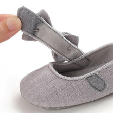 将图片加载到图库查看器,Baby Girls First Walkers Bow Knot Solid Soft Shoe Footwear For Baby Girl Breathable Shoes