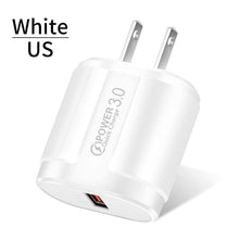 Load image into Gallery viewer, Quick Charge QC 3.0 USB Charger Universal Mobile Phone Charger Wall Fast Charging Adapter