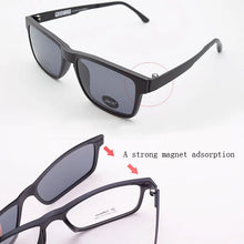 Load image into Gallery viewer, Ultem Glasses Frame For Men With Polarized Magnet Clip Sunglasses Myopia Women Eyewear Prescription Lens Driving Mirror JKK75