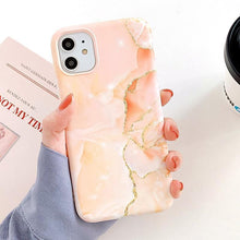 Load image into Gallery viewer, Marble Crack Matte Phone Cases For iphone 12 mini 11 Pro Max SE 2020 XS Max XR X 7 8 Plus Case Cover Silicone Soft TPU IMD Back SIlicon case for Phone