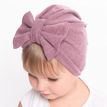 Load image into Gallery viewer, Modern Trend Stylish Baby Hat for Girls Big Bow Turban Baby Cap Accessories In Great Design