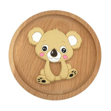将图片加载到图库查看器,1pc Unique Baby Koala Silicone Teether Teething Chew Toy Nursing Tool Pendant Food Grade Silicone