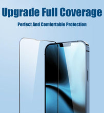 将图片加载到图库查看器,4Pcs Full Cover Screen Protectors for IPhone 13 11 12 Pro Max Mini 13Pro 11Pro 14 PRO XS MAX X XR SE 6S 8 7 Plus Tempered Glass Ultra Clear Tempered Glass Case Friendly Easy to Install Screen Protector