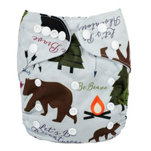 将图片加载到图库查看器,Modrn Printed Baby Pocket Cloth Diaper Nappy Reusable Adjustable Washable Nappies For Baby Boys and Baby Girls In Elegant Style