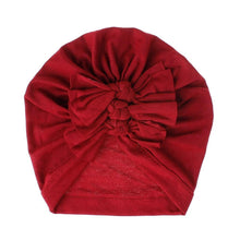 Load image into Gallery viewer, Modern Handamde Toddler Baby Boys& Girls Turban Head Wrap Beanie Cotton Hat Solid Cap Headband For Kids
