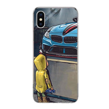 Load image into Gallery viewer, Boy See Sports Car Drift Phone Case For Iphone 14 11 12 13 Pro Max Xr X Xs Mini 8 7 Plus 6 6s Se 5s Soft Silicone Gel Cover For Iphone