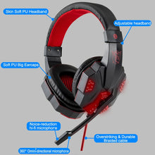 Load image into Gallery viewer, QearFun New Pink Headphones for PC Girls Gaming Wired Headset with Microphone Gamer for PS4 Windows XP/7/8/10 Laptop Phone