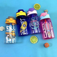 Load image into Gallery viewer, Kids Cartoon Leakproof Creative Baby Feeding Water Cup With Straws For Children Bright Colors Durable Kid Bottles