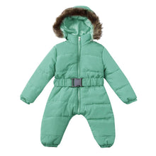 将图片加载到图库查看器,Winter Clothes For Infant Baby Hooded Warm Thick Snowsuit Jumpsuit Romper for Boys and Girls Style