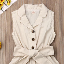Load image into Gallery viewer, Luxury Elegant Summer Kids Girls Clothes Waistband Drawstring Romper Jumpsuit For Girls And Kids
