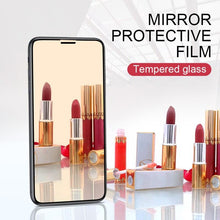 Load image into Gallery viewer, Glue Anti Scratch Mirror Screen Protector Tempered Glass For iphone 13 12 11 Pro XS Max X XR 7 8 Plus Makeup Mirror Tempered Glass for Iphone 11 12Pro 13pro Max Mirror Screen Protectors