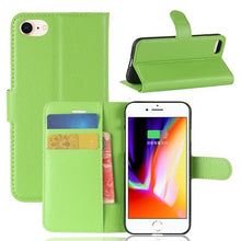 Load image into Gallery viewer, Phone Case For IPHONE 7 8 Plus Wallet Case Flip Leather Back Cover For IPHONE7 IPHONE8 IPHONE 7plus 8plus Simple Case Foldable Case Leather Case Flip Phone Cover Case