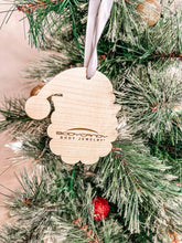 Load image into Gallery viewer, Wood Holiday Santa Claus Christmas Ornament