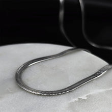 Load image into Gallery viewer, Stainless Steel 3mm Herringbone Link Chain Necklace