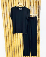 Load image into Gallery viewer, Men's Soft Bamboo Lounge Pajama Set - Short Sleeve Top & Pants