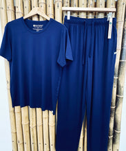 Load image into Gallery viewer, Men's Soft Bamboo Lounge Pajama Set - Short Sleeve Top & Pants