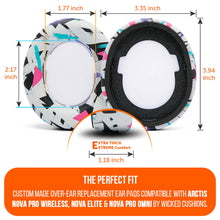 将图片加载到图库查看器,Arctis Nova Pro Wireless, Nova Elite & Nova Pro Omni Earpads - WC PadZ Nova Pro Wireless