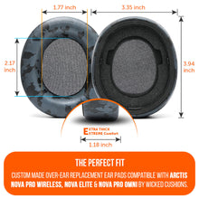 将图片加载到图库查看器,Arctis Nova Pro Wireless, Nova Elite & Nova Pro Omni Earpads - WC PadZ Nova Pro Wireless