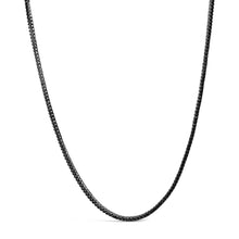 Load image into Gallery viewer, Men's Sterling Silver Black Onyx Tennis Necklace