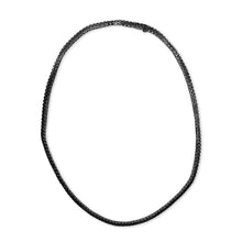 Load image into Gallery viewer, Men's Sterling Silver Black Onyx Tennis Necklace