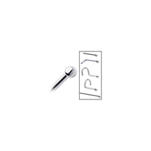 Load image into Gallery viewer, Platinum 1.5mm Ball Nose Ring