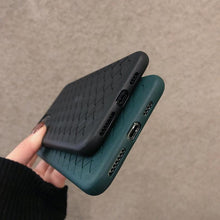Load image into Gallery viewer, Leather Breathable Mesh Phone Case Suitable For iPhone 14 13 11 Pro Max 12 Mini Xs 6S 7 8 Plus X XR Silicone Soft Thin Protective Exquisite Textures Case For Iphone Comfortable Grip Elegant Case For Smartphone
