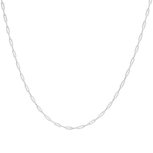 Load image into Gallery viewer, Solid 14K Yellow Gold 2.5mm Paperclip Chain Necklace Unisex 18" Inches