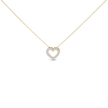 Load image into Gallery viewer, 14K White Gold 1/2 Carat Lab Grown Diamond Heart Shape Pendant Necklace