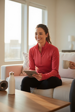 Load image into Gallery viewer, Foudy Mid-Weight Long Sleeve ½ Zip Top