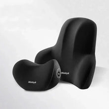 Load image into Gallery viewer, Memory Foam Car Neck and Lumbar Support Cushion β Ergonomic Pillow Set for Comfortable Driving and Posture Relief