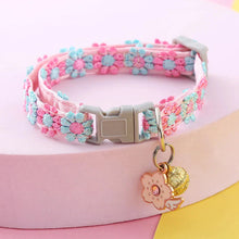 Load image into Gallery viewer, Colorful Pet Collar with Bell – Adjustable for Cats & Small Dogs