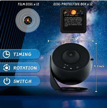 Load image into Gallery viewer, LED Night Light Galaxy Projector Starry Sky Projector 360° Rotate Planetarium Night Lamp For Room Decorative Children Kids Gift