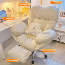 将图片加载到图库查看器,Large Soft Office Chair Home Gaming Computer Sofa Chair with Double Thick Armrest Gamer Comfortable Desk Rolling Swivel Chairs