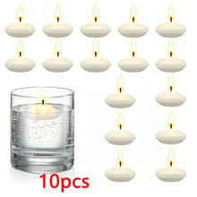 Load image into Gallery viewer, 6/10/16Pcs Unscented Discs Candles Floating For Valentine's Day Party Wedding Home Bathtub Decor Romantic Confession Candlelight
