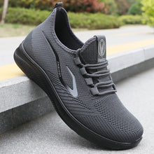 将图片加载到图库查看器,Men's Fashionable Solid Woven Knitted Running Shoes - Lightweight, Breathable, Non-Slip - Perfect Sports Shoes for Out - Lightweight, Breathable, Anti-Slip