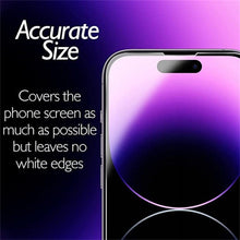 Load image into Gallery viewer, HD Clear Scratch Resistant Anti-Fingerprint Tempered Glass Film Full Screen Coverage Protector For Iphone 14 Pro Max Front Back Screen Protector HD Clarity Anti-Fingerprint Scratch Tempered Glass For Iphone 13