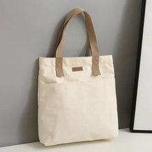 Load image into Gallery viewer, 1Pc Women's Tote Bag Canvas Sewing Thread Large Capacity Advanced Sense Handbag Convenient Practical Female's Commuter Bag
