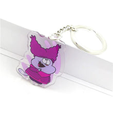 将图片加载到图库查看器,Chowder Men's and women's key chain accessories lovely bag pendant key ring acrylic cartoon friend gift