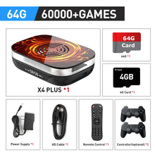 将图片加载到图库查看器,KINHANK Amlogic S905X4 Retro Video Game Console Super Console X4 Plus 90000 Game for 60+ Emulators Arcade/MAME/NAOMI 4K HD TVBox