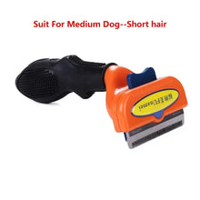 Load image into Gallery viewer, Cat & Dog Hair Removal Comb β Professional Grooming Brush for Shedding Control, Massage & Cleaning | Stainless Steel Deshedding Tool