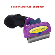 Load image into Gallery viewer, Cat & Dog Hair Removal Comb β Professional Grooming Brush for Shedding Control, Massage & Cleaning | Stainless Steel Deshedding Tool