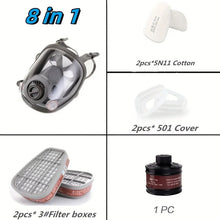 将图片加载到图库查看器,6800 Full Face Safety Work Gas Masks Survival Nuclear and Chemical with 40mm Activated Carbon Filter & Anti-Fog Design