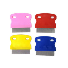 Load image into Gallery viewer, Dog Comb Remove Flea Hair Brush Hair Comb Puppy Cat Comb Dog Brush Multifunction Pet Grooming Dog Brush Comb Pet Cat Puppy Dog Lice Comb Remover Stainless Steel Fine Teeth Pet Lice Flea Comb