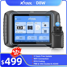 将图片加载到图库查看器,XTOOL D8W Bluetooth Diagnostic Tool Automotive Scanner ECU Coding Key Programming Topology Map 38 Reset Service CANFD DOIP