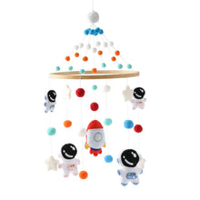 Load image into Gallery viewer, Wooden Baby Crib Mobile with Music Box Bell