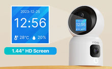 Load image into Gallery viewer, ZOSI 360° Smart Home Security Camera PTZ Auto Tracking Baby Monitor AI Panoramic HD Night Vision Indoor WiFi Surveillance Camera