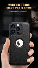 Load image into Gallery viewer, Luxury Leather Case for iPhone 14 13 12 11 Pro MAX XS XR 7 8 Plus Classic Silicone Phone Cover Leather Case Thin Flexible Soft Grip Luxury PU Leather Cover for Men Durable Anti-Scratch Full Phone Cases